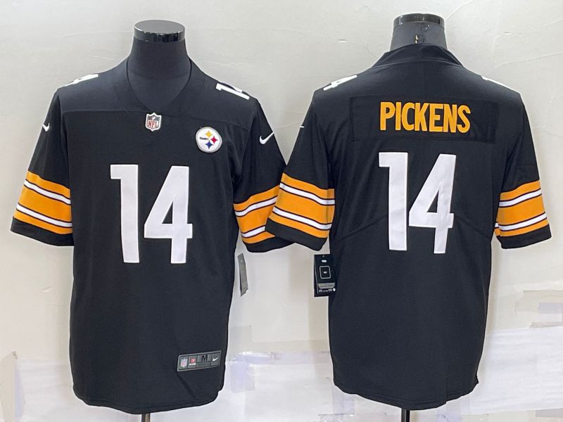 Men Pittsburgh Steelers #14 Pickens Black 2022 Nike Limited Vapor Untouchable NFL Jersey->toronto blue jays->MLB Jersey
